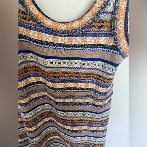 Free People EUC Fair Isle Tank Sweater Dress M - Picture 7 of 7